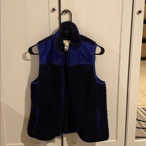 Black & navy blue jcrew vest